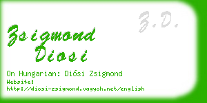 zsigmond diosi business card